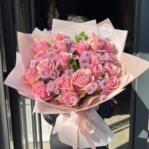 Pembe Gül Krizentem Buketi İzmir